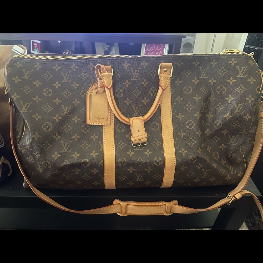 Authentic Louis Vuitton Keepall 55 Bando